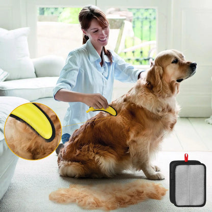 Adjustable Cat Hair Remover and Cleaning Brush with Hanging Ring - Effective Pet Hair Removal Tool for Carpets and Floors, Ideal Valentine's Day Gift