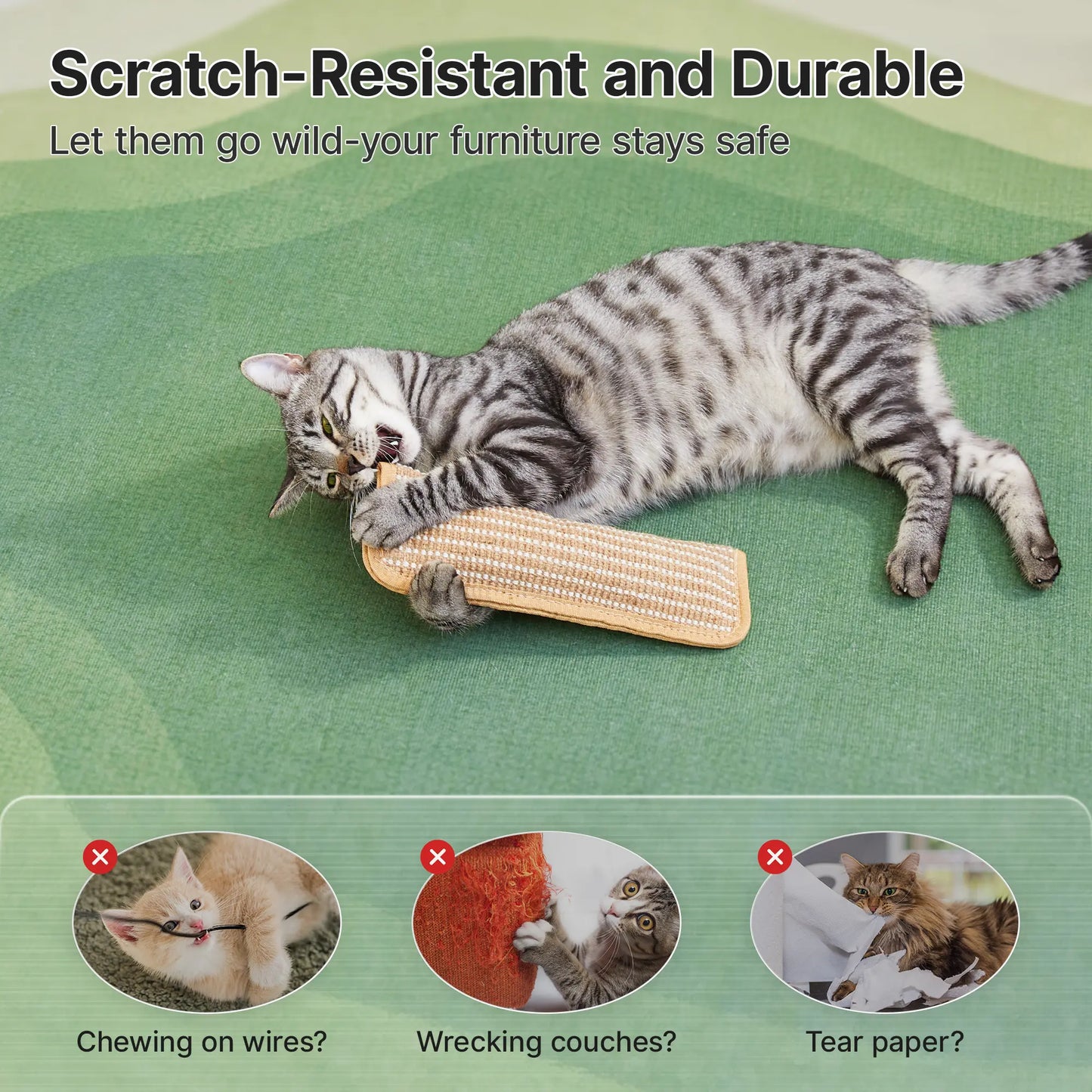 Potaroma 2-Pack Interactive Cat Sisal Kicker Toys for Dental Care and Enrichment