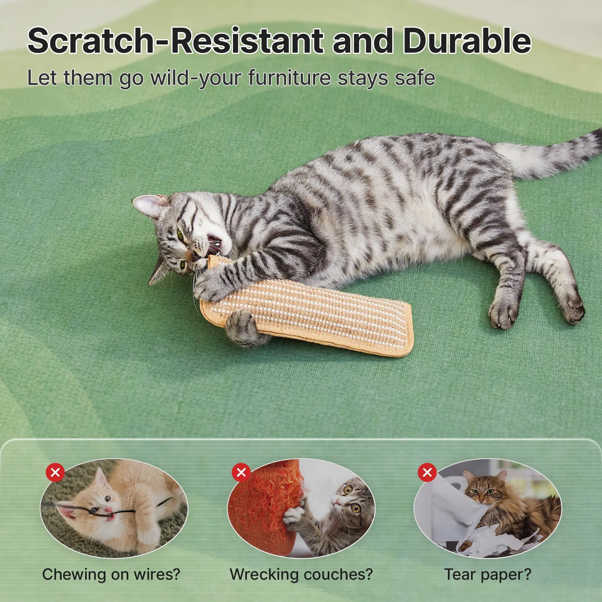 Potaroma 2-Pack Interactive Cat Sisal Kicker Toys for Dental Care and Enrichment