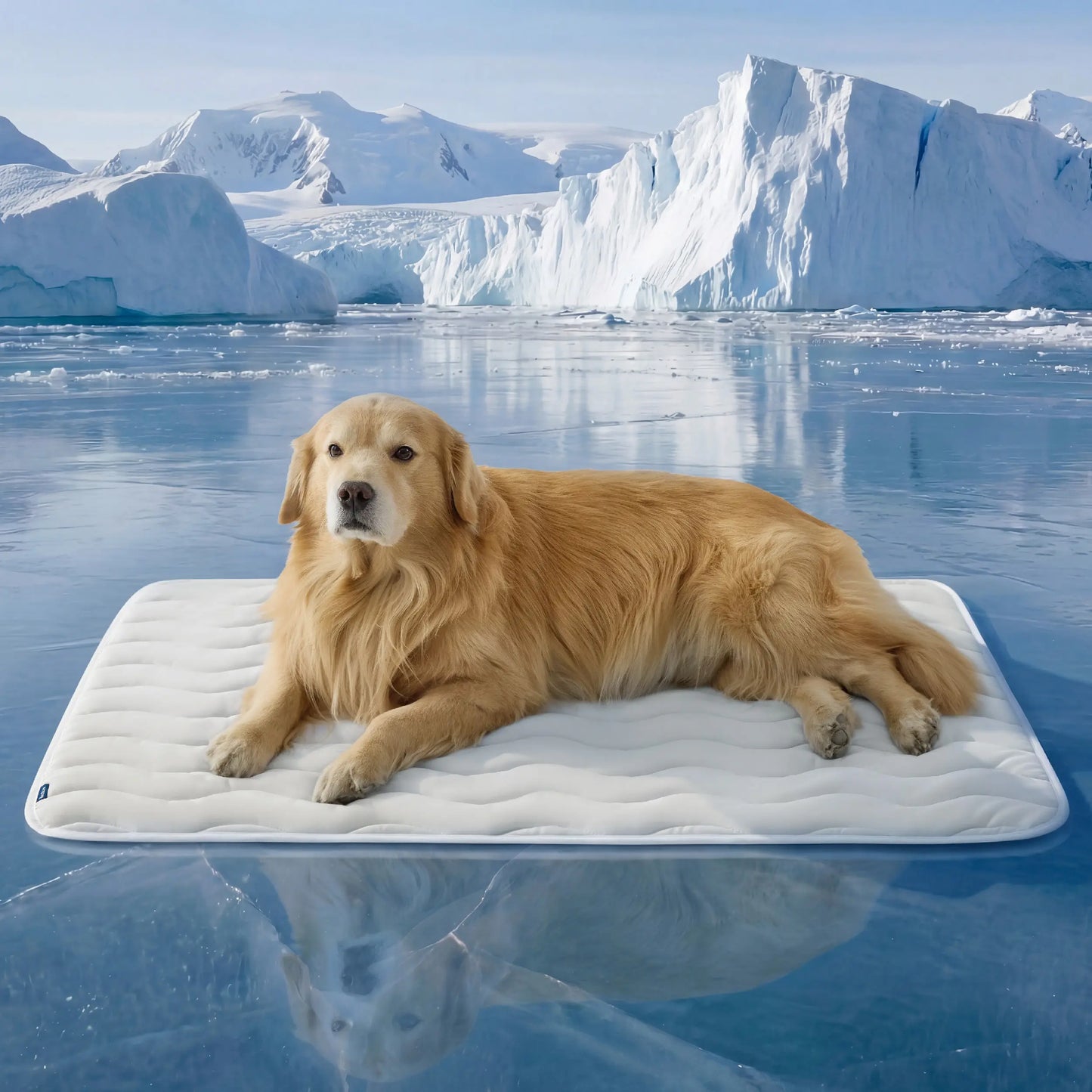 Bedsure Premium Cooling Mat for Dogs – Q-MAX>0.4 Washable Non-Slip Summer Crate Bed for Large Breeds, No Gel or Electricity Required