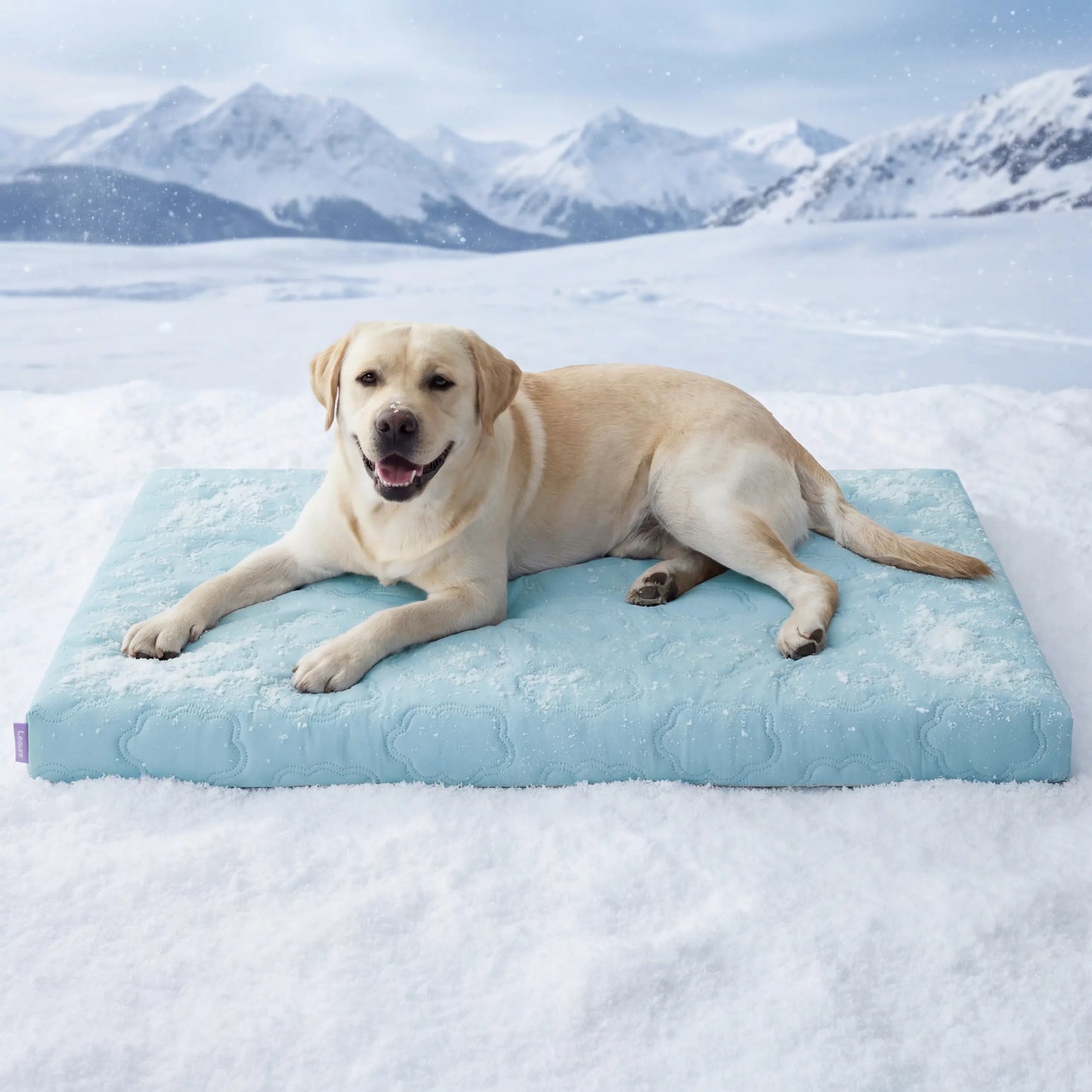 Bedsure Premium Cooling Mat for Dogs – Q-MAX>0.4 Washable Non-Slip Summer Crate Bed for Large Breeds, No Gel or Electricity Required