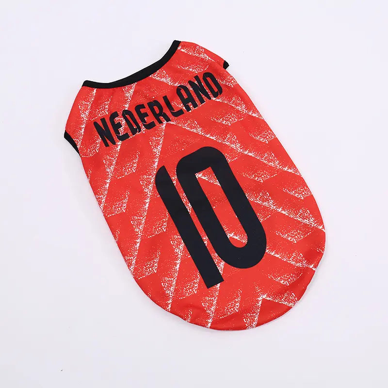 Pet Soccer Jersey Vest for Dogs and Cats - Lightweight, Breathable Summer Apparel for Small to Medium Pets