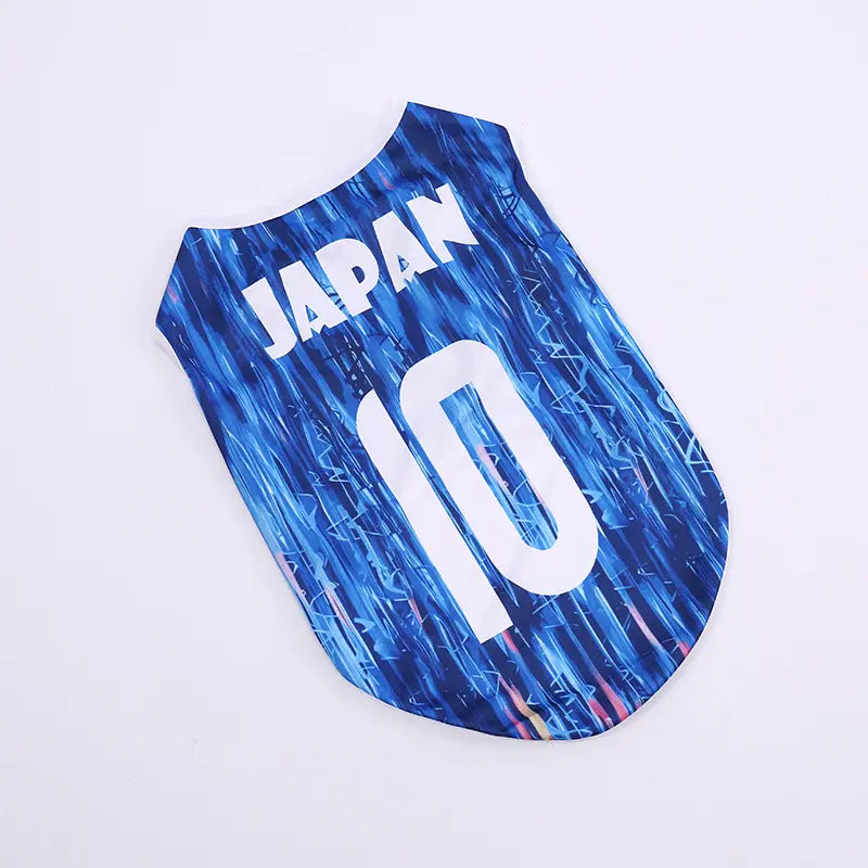 Pet Soccer Jersey Vest for Dogs and Cats - Lightweight, Breathable Summer Apparel for Small to Medium Pets