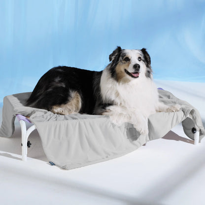 Bedsure Premium Cooling Mat for Dogs – Q-MAX>0.4 Washable Non-Slip Summer Crate Bed for Large Breeds, No Gel or Electricity Required