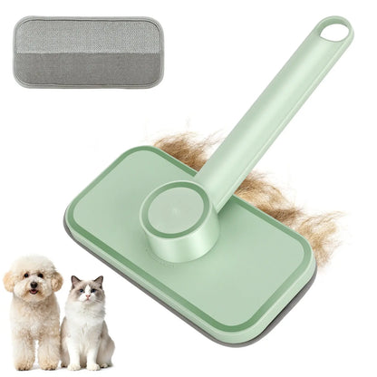 Adjustable Cat Hair Remover and Cleaning Brush with Hanging Ring - Effective Pet Hair Removal Tool for Carpets and Floors, Ideal Valentine's Day Gift
