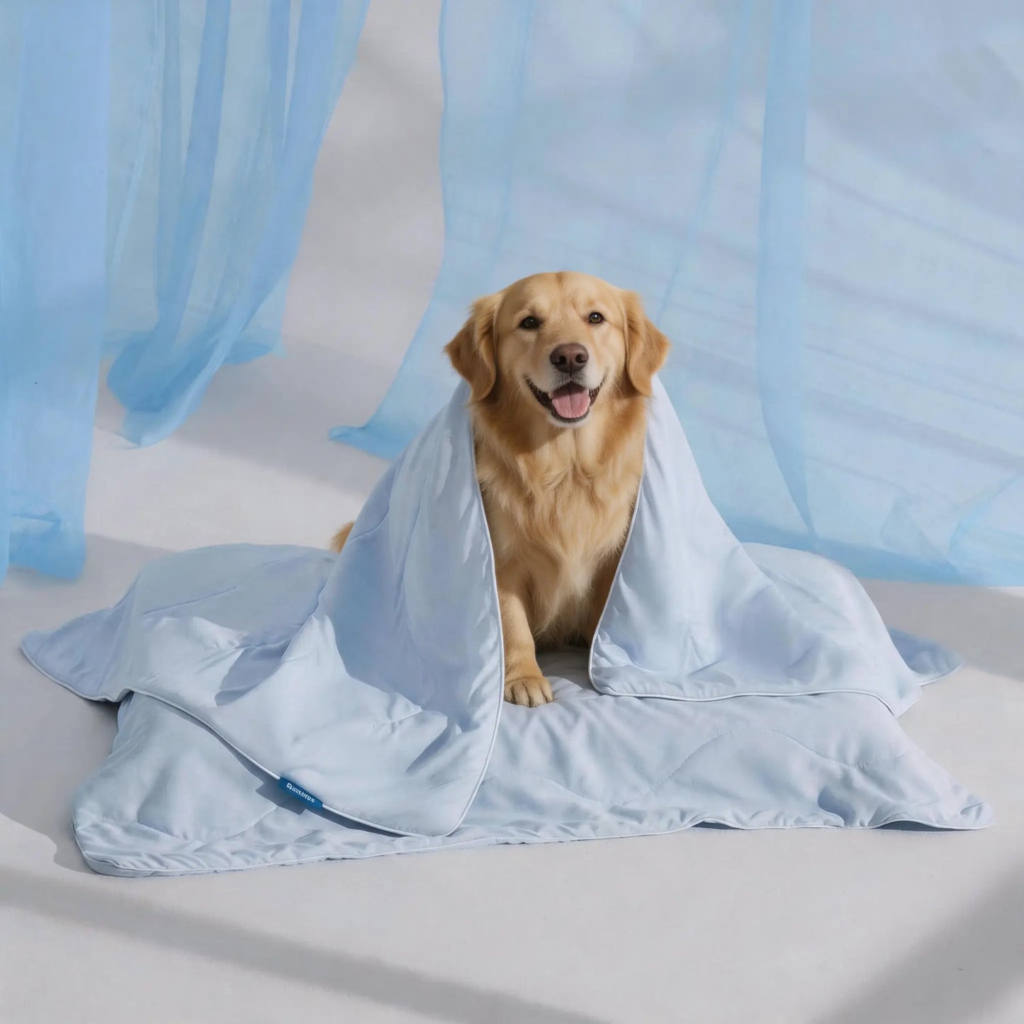 Bedsure Premium Cooling Mat for Dogs – Q-MAX>0.4 Washable Non-Slip Summer Crate Bed for Large Breeds, No Gel or Electricity Required