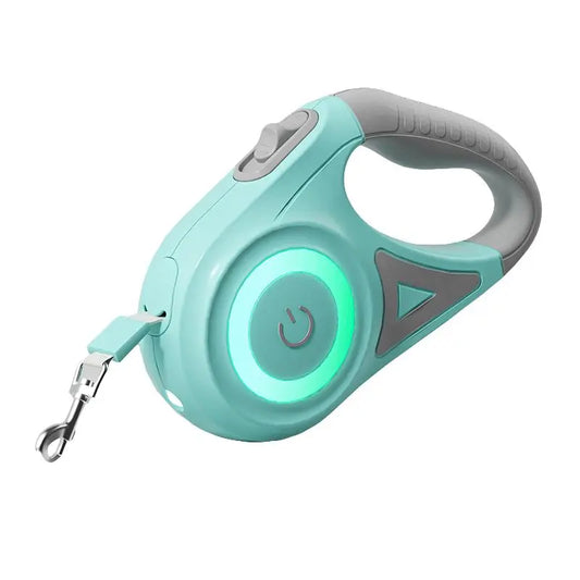 Retractable LED Dog Leash with Non-Slip Handle, Adjustable Summer Tractor Rope for Night Walks, Ideal Easter Gift for Large and Medium Dogs and Cats, Durable Nylon Construction