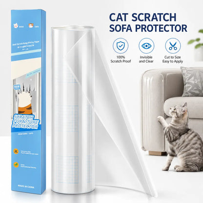 AISOON 12-Pack Anti-Cat Scratch Furniture Protector with 50 Pins, 14x11 Inch Heavy-Duty Shield for Sofa Corners, Walls, and Doors