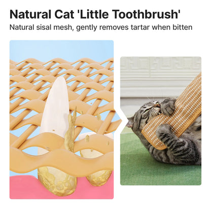 Potaroma 2-Pack Interactive Cat Sisal Kicker Toys for Dental Care and Enrichment